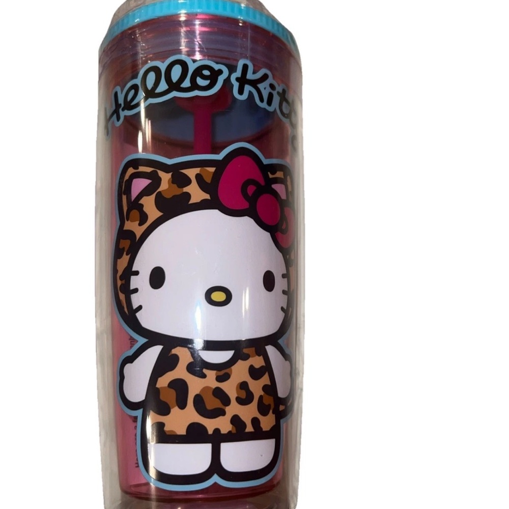 Sanrio Hello Kitty Tumbler Cup W Straw Lid  New